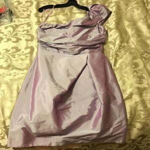 Iridescent purple dress